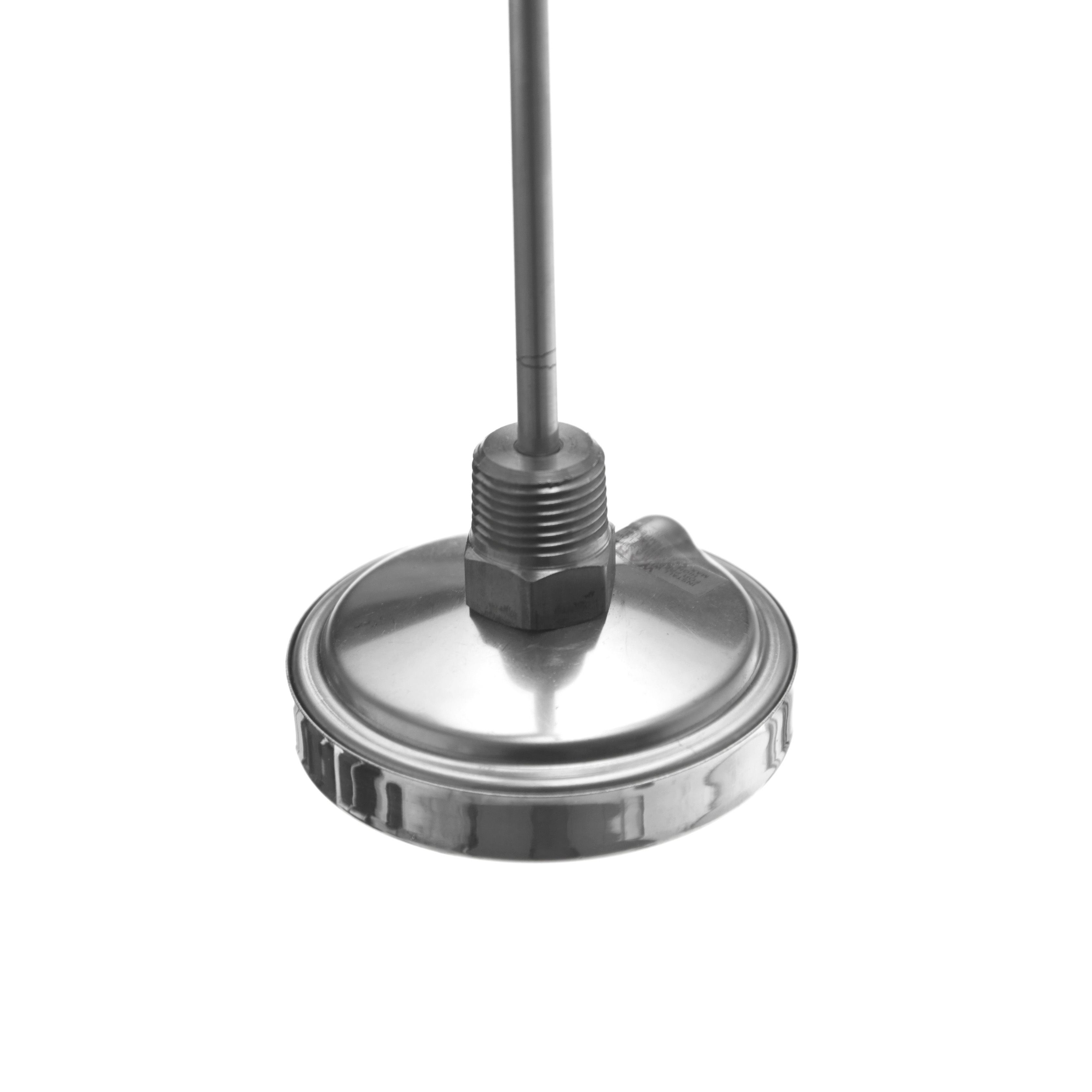 TERMÓMETRO BIMETÁLICO DE 0 A 150°C. VÁSTAGO DE 15cm. ROSCA DE 1/2". TEL-TRU