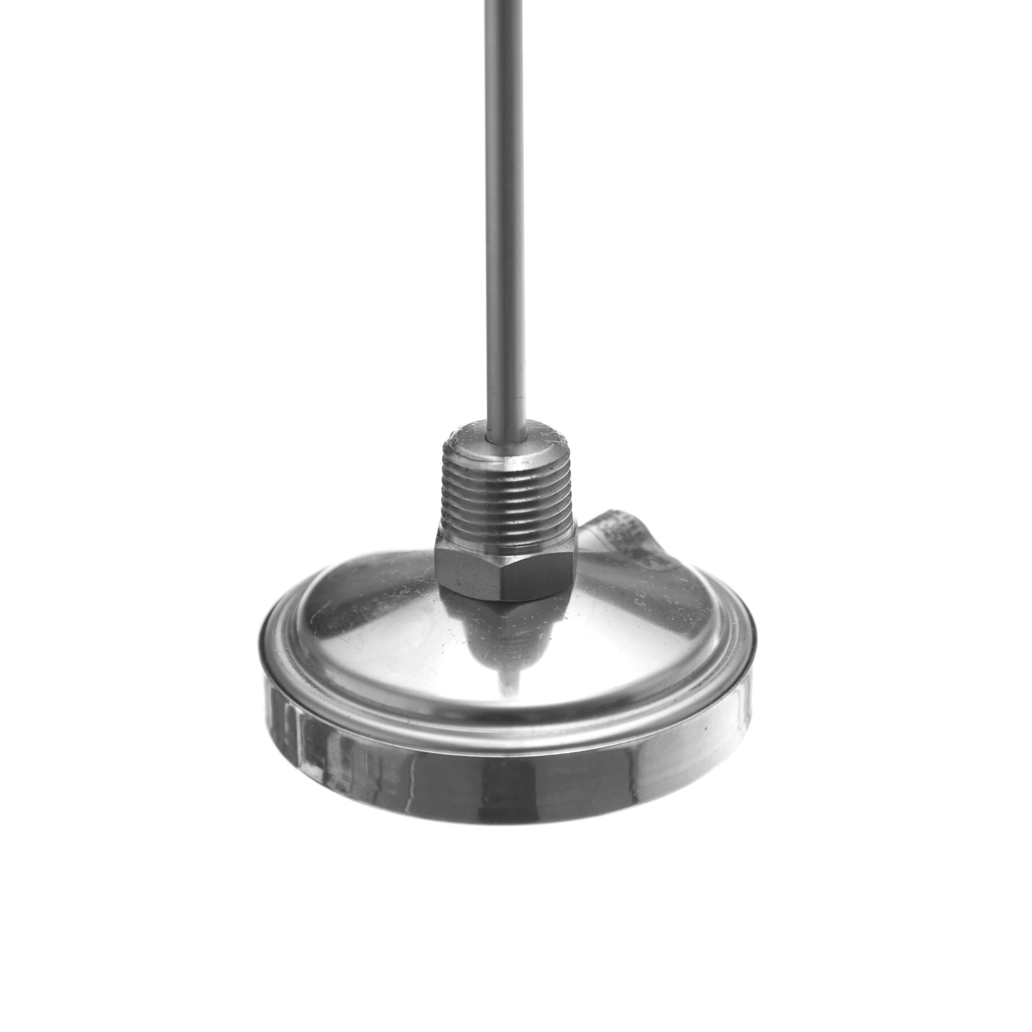 TERMÓMETRO BIMETÁLICO DE 0 A 150°C. VÁSTAGO DE 20cm. ROSCA DE 1/2". TEL-TRU