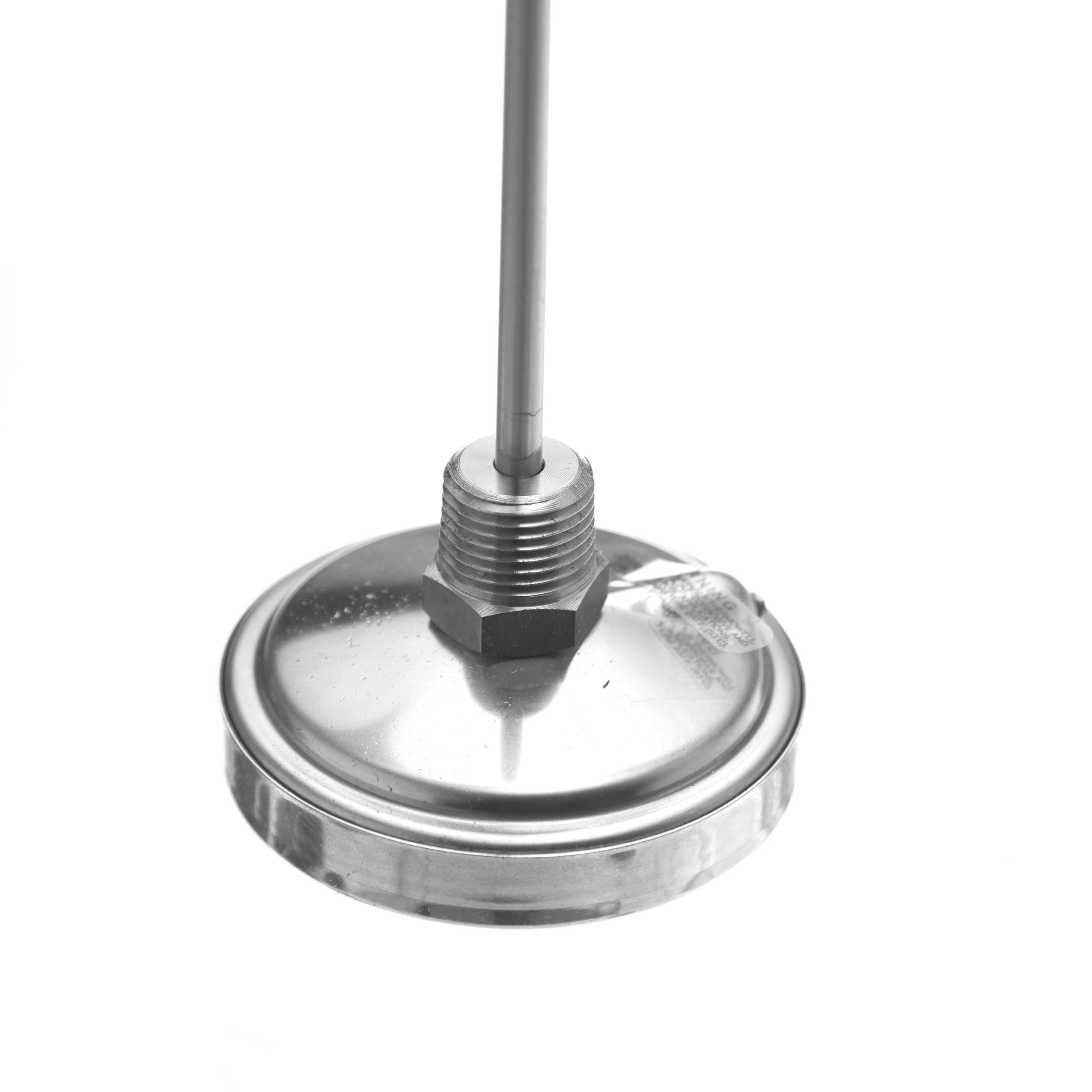 TERMÓMETRO BIMETÁLICO DE 0 A 150°C. VÁSTAGO DE 45cm. ROSCA DE 1/2". TEL-TRU