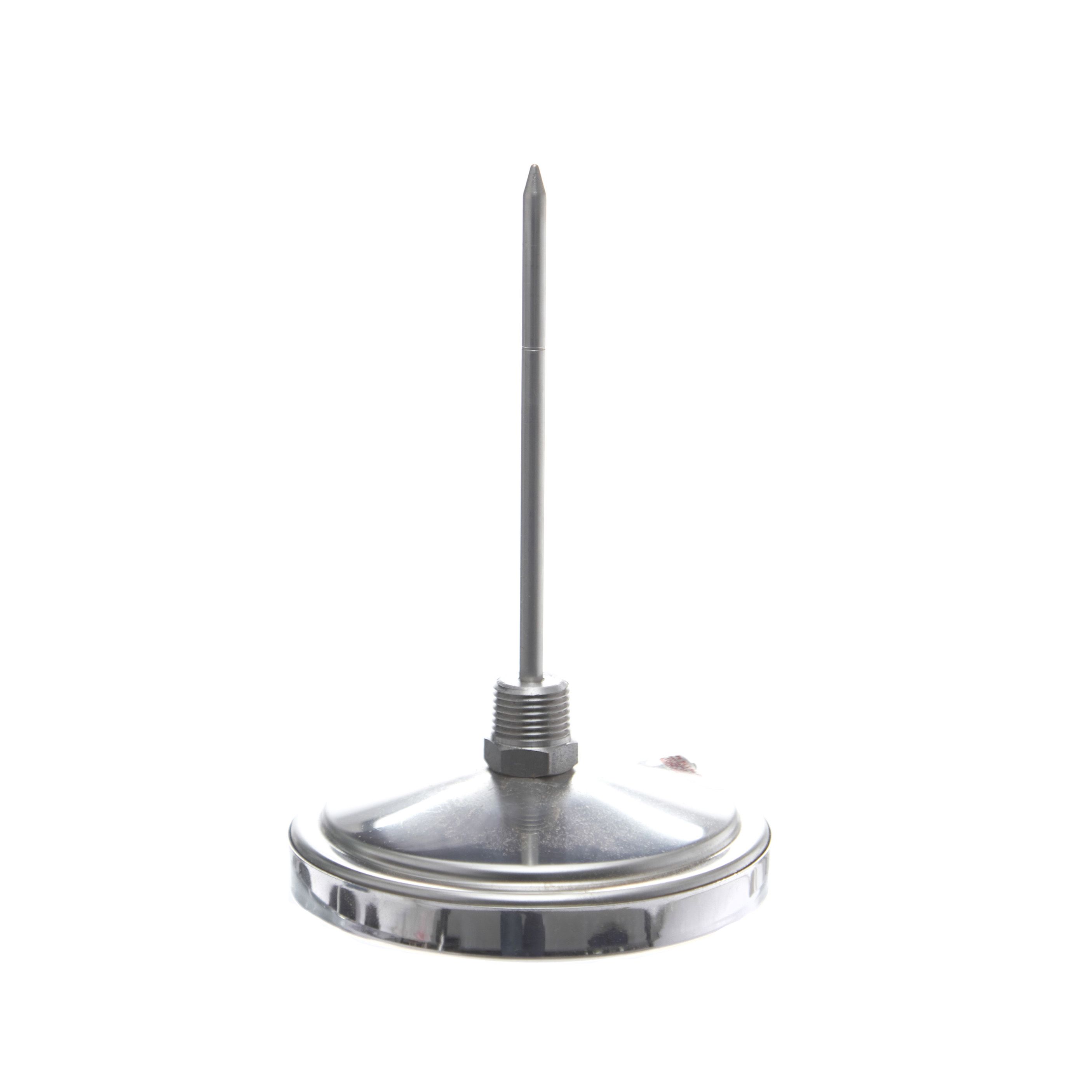 TERMÓMETRO BIMETÁLICO DE 0 A 150°C. VÁSTAGO DE 15cm. ROSCA DE 1/2". ACERO INOXIDABLE TEL-TRU