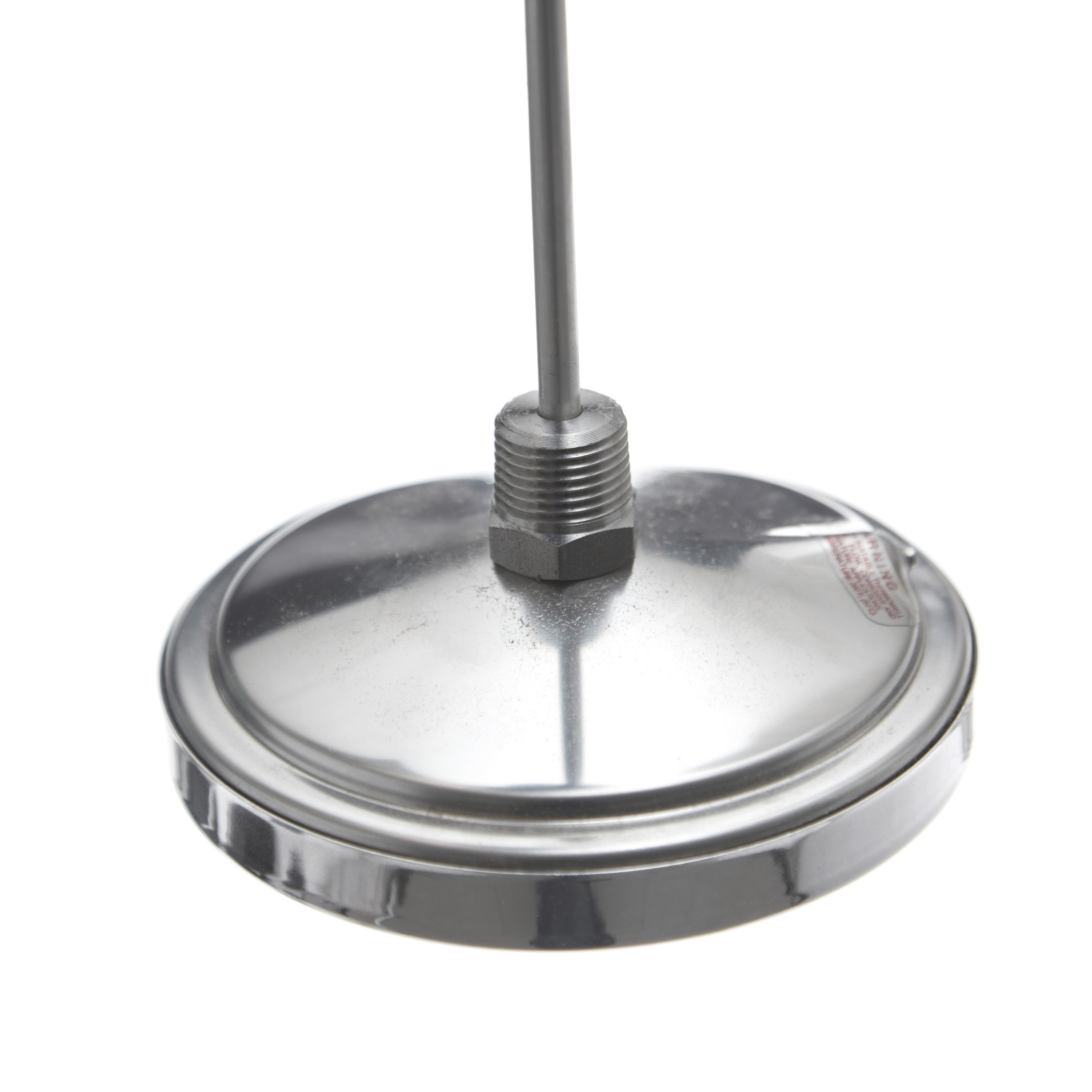 TERMÓMETRO BIMETÁLICO DE 0 A 150°C. VÁSTAGO DE 15cm. ROSCA DE 1/2". ACERO INOXIDABLE TEL-TRU