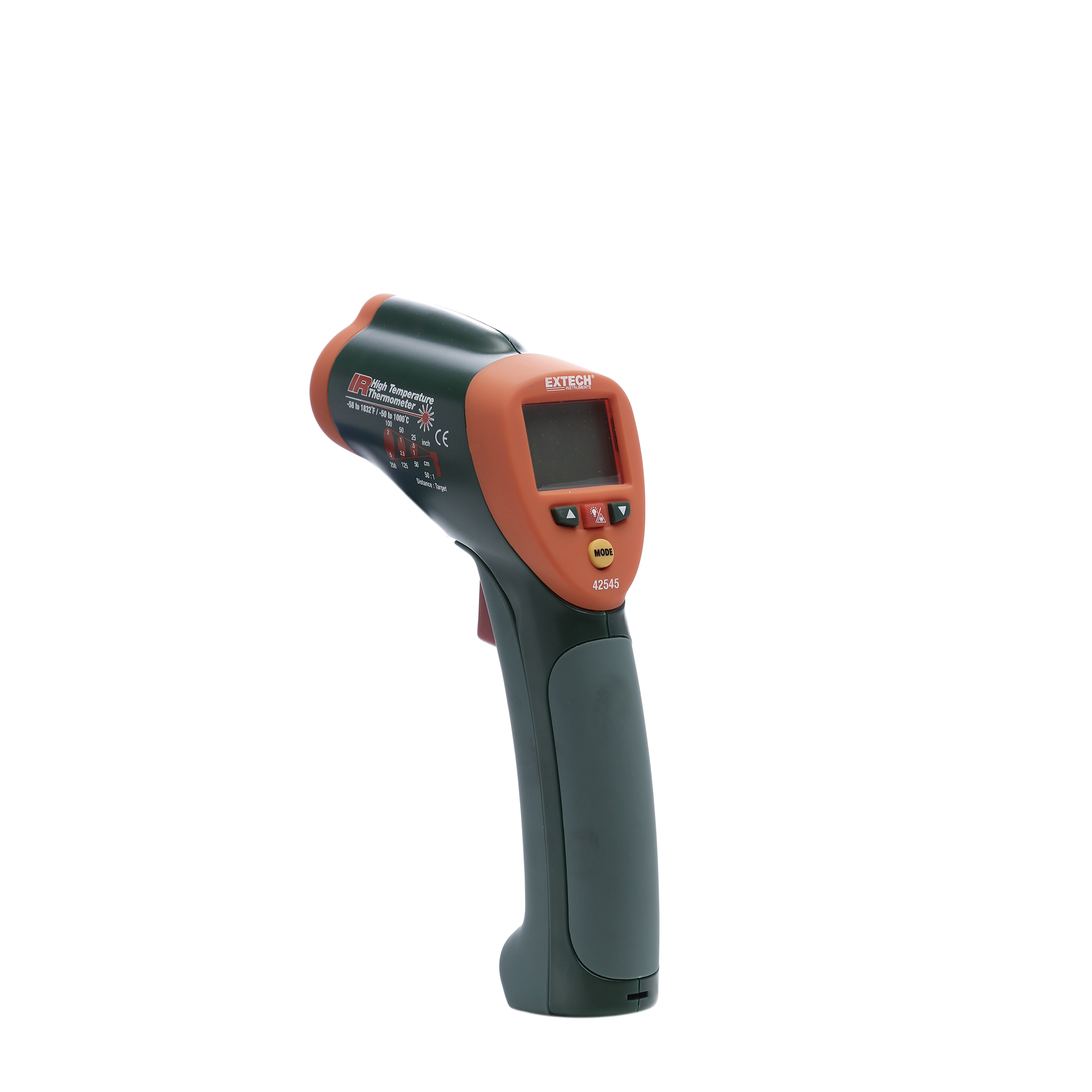 TERMÓMETRO DIGITAL INFRARROJO DE -60 A 500°C. TIPO PISTOLA. TEL-TRU