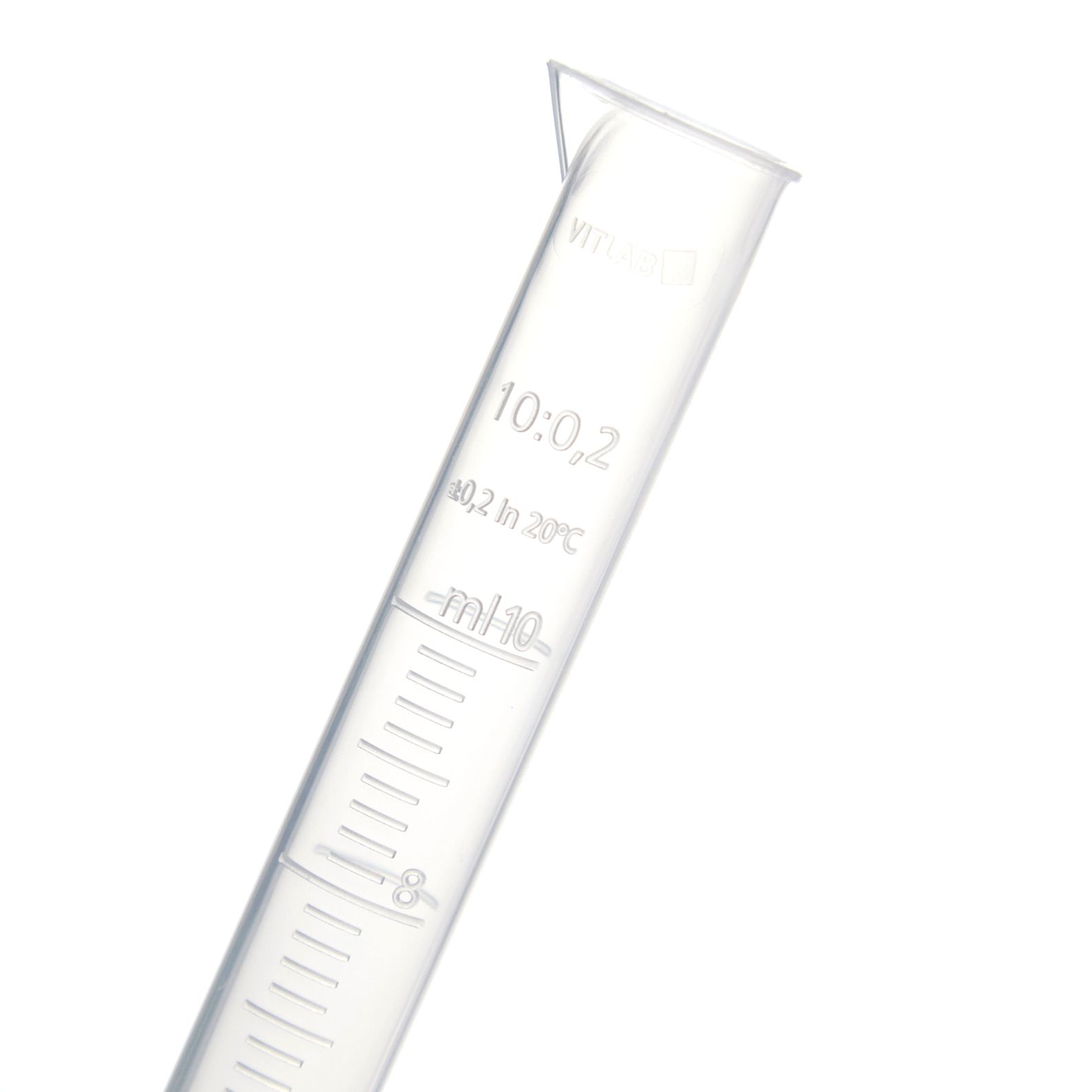 PROBETA GRADUADA DE PP DE 10ml. VITLAB
