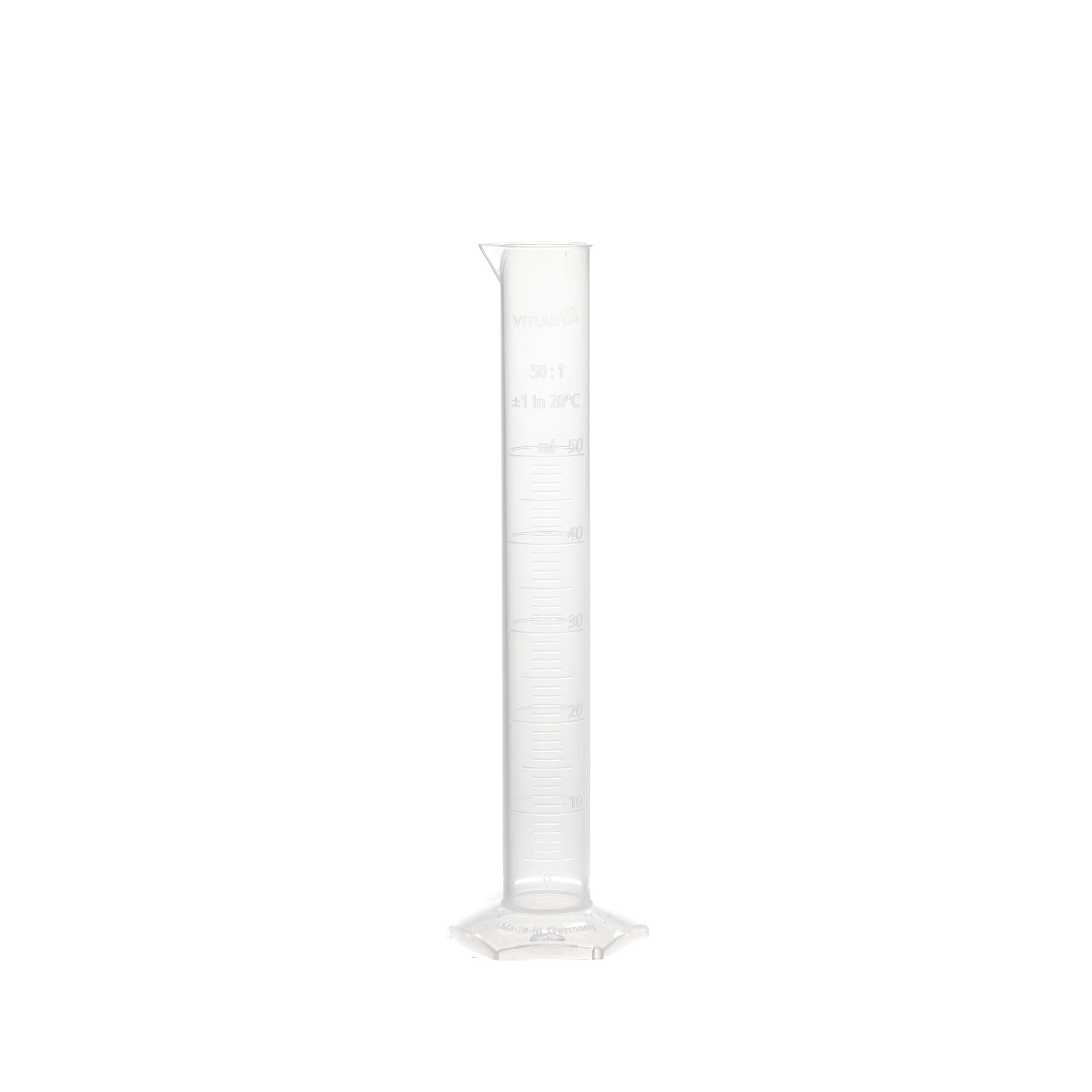 PROBETA GRADUADA DE PP DE 50ml. VITLAB