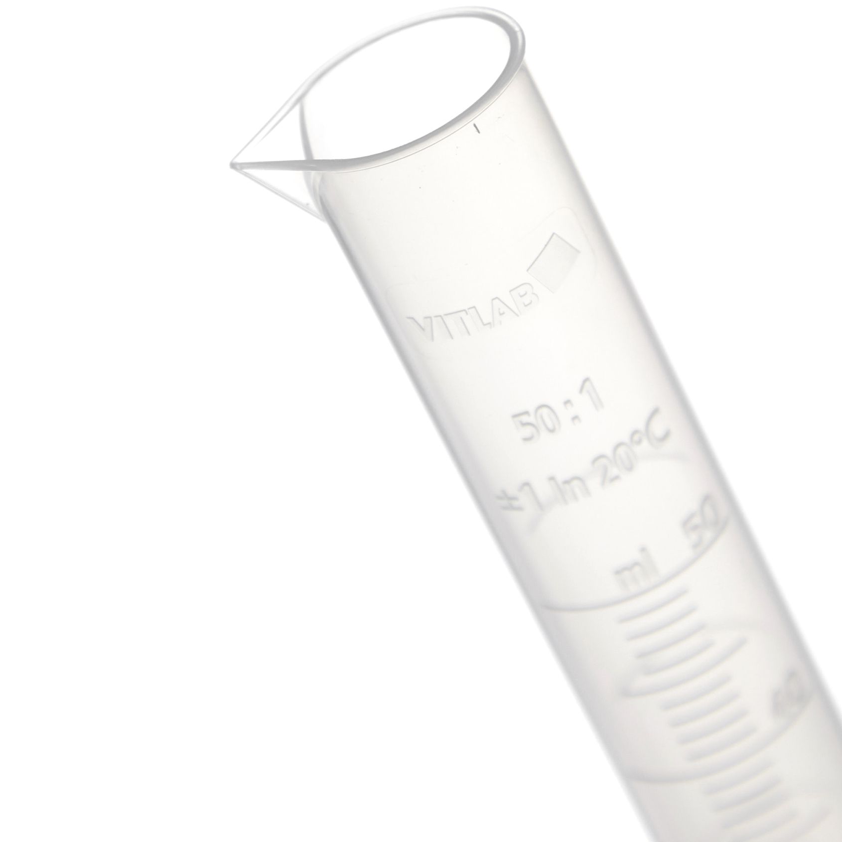 PROBETA GRADUADA DE PP DE 50ml. VITLAB