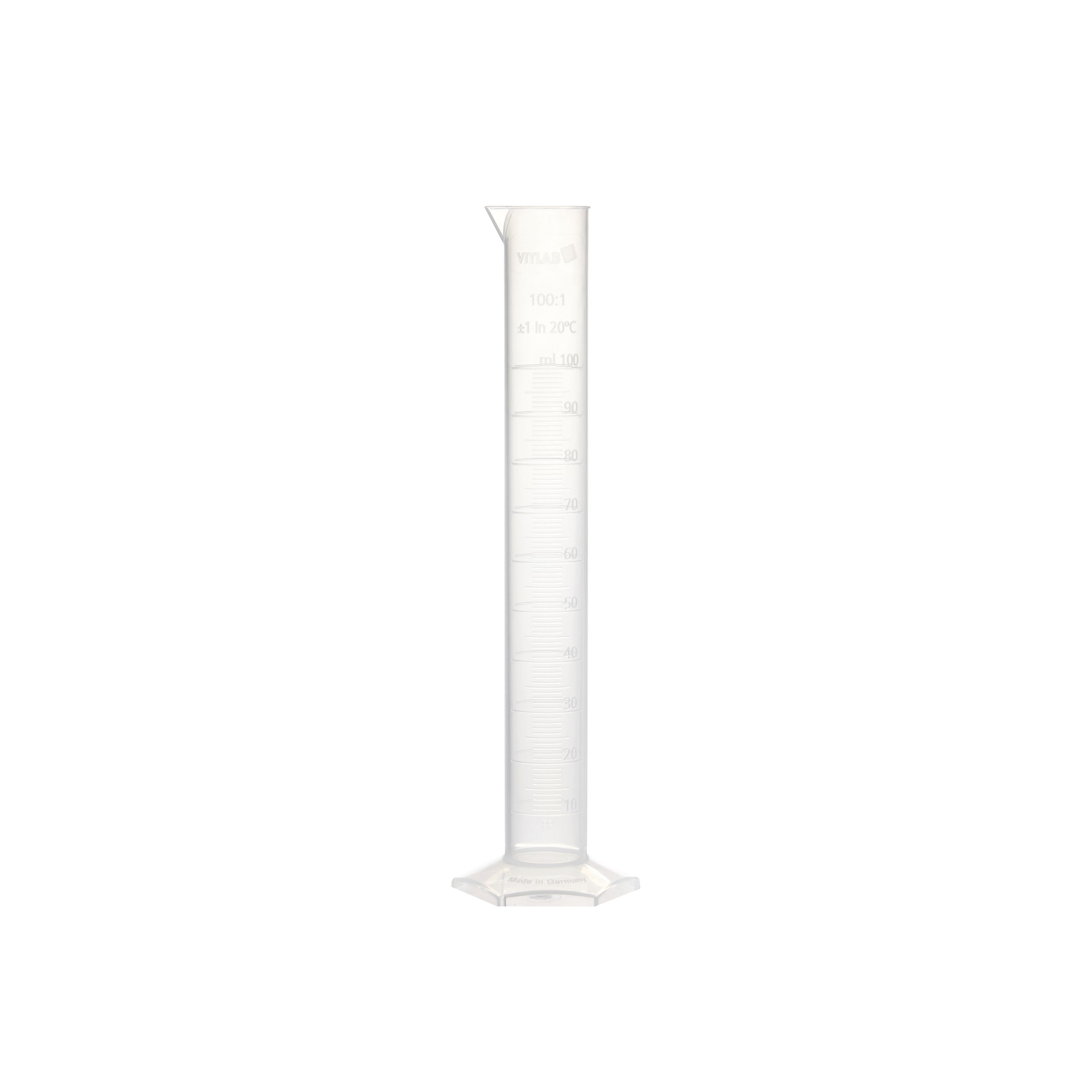 PROBETA GRADUADA DE PP DE 100ml. VITLAB
