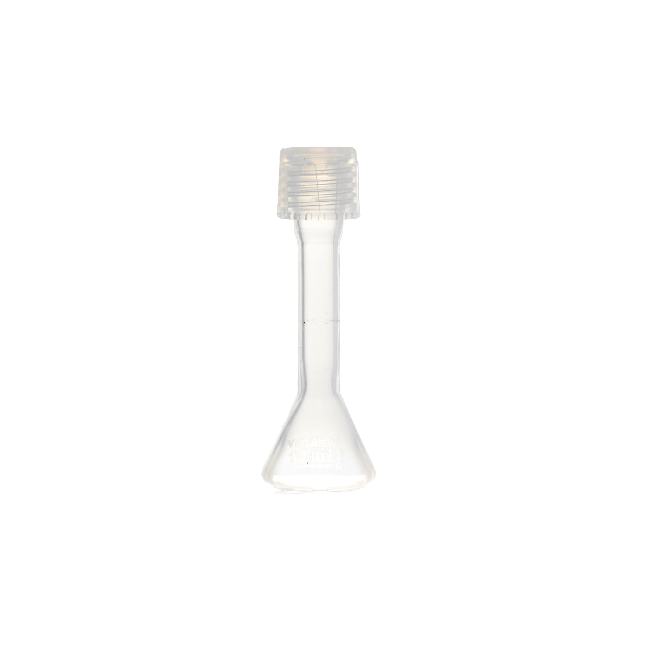 MATRAZ VOLUMÉTRICO DE PFA DE 10ml CLASE A DIN CON CERTIFICADO. VITLAB