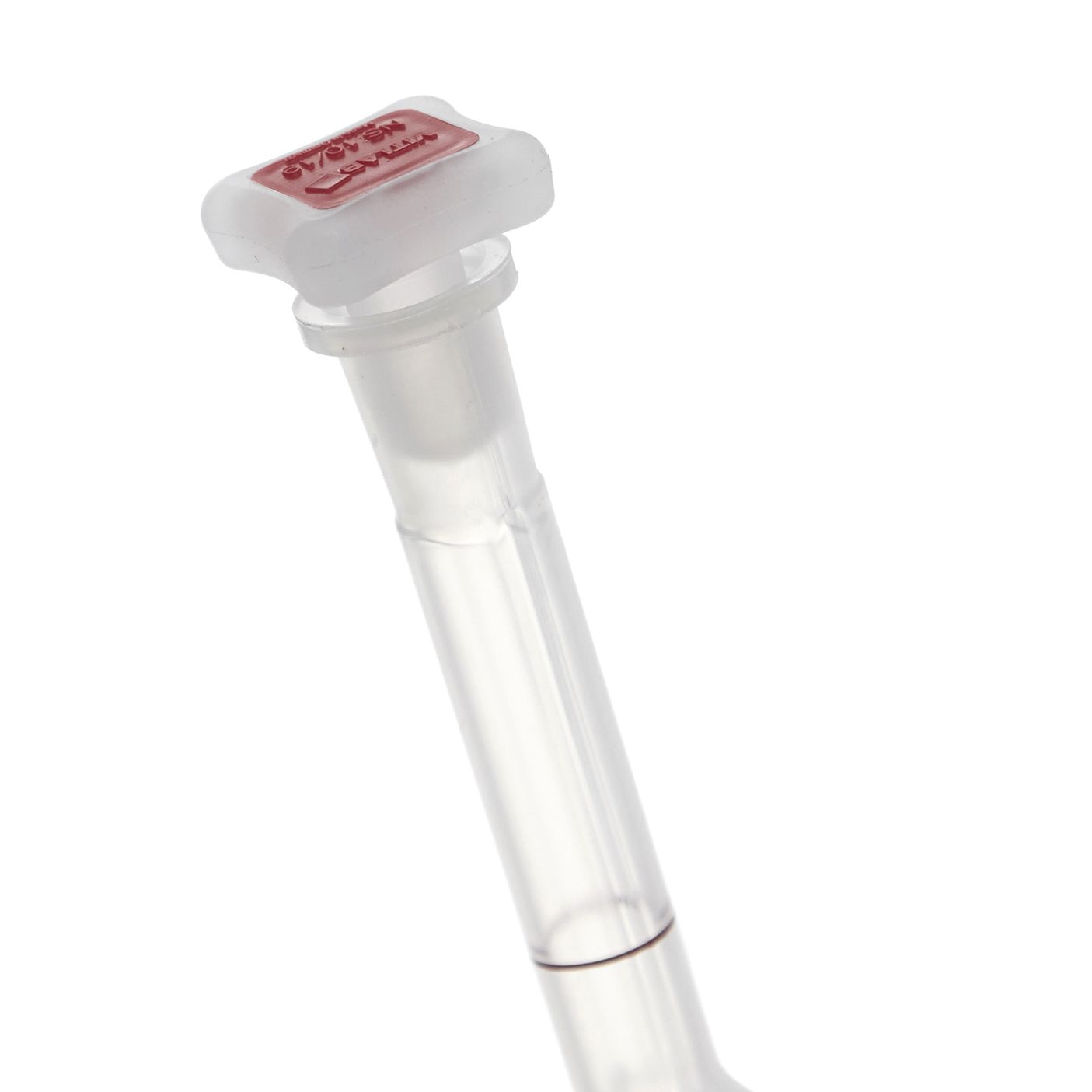 MATRAZ VOLUMÉTRICO DE PMP DE 25mL CLASE A DIN CON CERTIFICADO. VITLAB